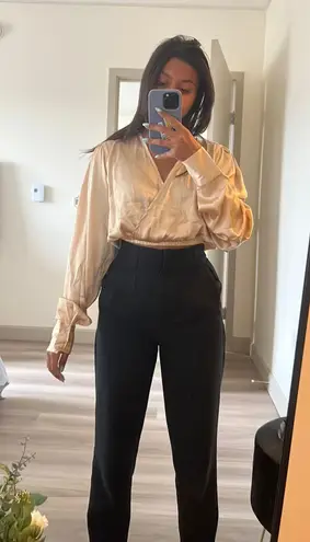 NA-KD Champagne Wrap Top