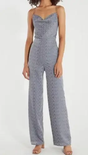 Finders Keepers Catalina Wide Leg Jumpsuit Sleeveless Animal Print Size 10 NEW