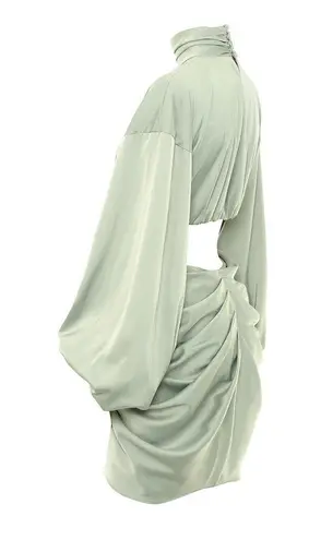 House Of CB 'Ileana' Pistachio Draped Cut Out Dress. Size small.