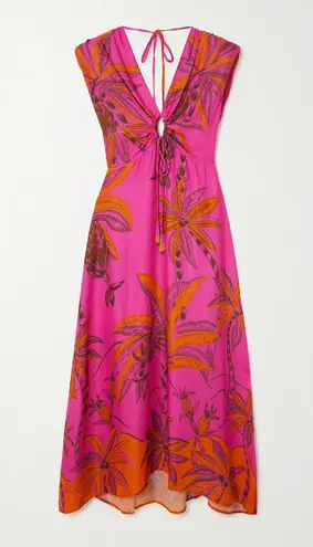 Farm Rio Beach Forest Lenzing™ Ecovero™ Viscose Maxi Dress, Size XS