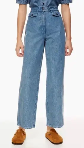 Wilfred Aritzia High Rise Wide Leg Jean in Ocean Medium Blue Size 0 XS