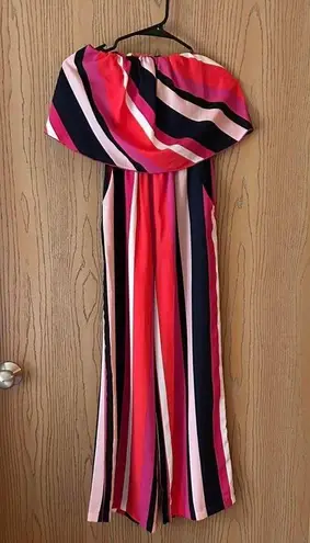 Colorful Strapless jumpsuit Size 0