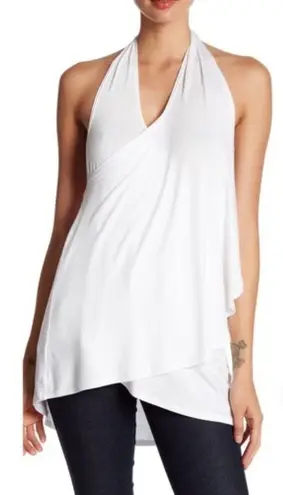 Ella Moss Halter Tank White S Honeymoon Bride Convertible Tie Wrap