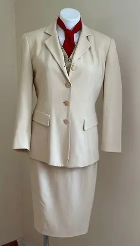 Gruppo Americano Studio Light Yellow Vintage Skirt Vest Jacket Set SZS 6 S 8 Size undefined