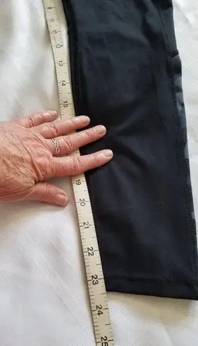 Ultimate Black Stash Pocket Crop w/ Camo Inserts Women's Leggings Joggers Sz XS