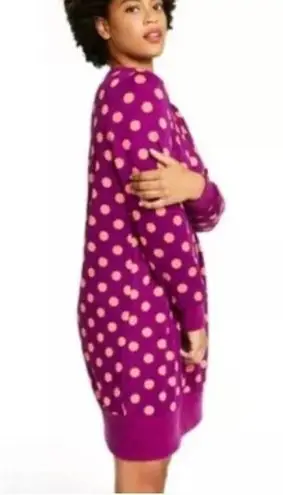 Victor Glemaud for Target Polka Dot Sweatshirt Tunic Dress Pink