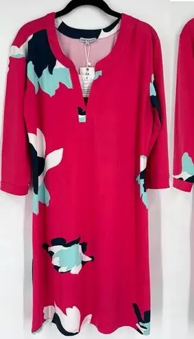 MARY SQUARE NWT Petal Passion Tunic Dress Size Medium Pink Liquid Knit Stretch Pink