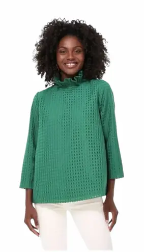 Tuckernuck Green Faye Tie Back Blouse Shirt Top size Medium