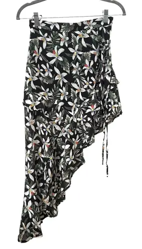 SEEK the Label Floral Asymmetrical Skirt Sz Small