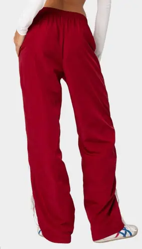 Edikted Red Track Pants