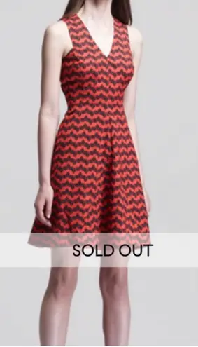 Derek Lam 10 Crosby Sleeveless Printed Godet Dress