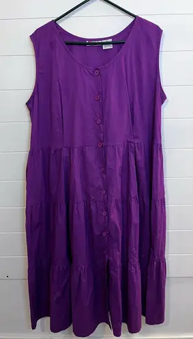 Woman Within Purple Cotton Top