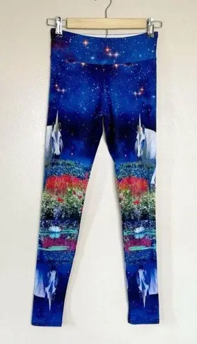 CLEARANCE! Multicolor Unicorn Awaken Leggings Size XS Like New Blue