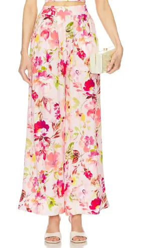 Yumi Kim Jodie Pant in Pink Lady Fits Size Small Floral Wide Leg