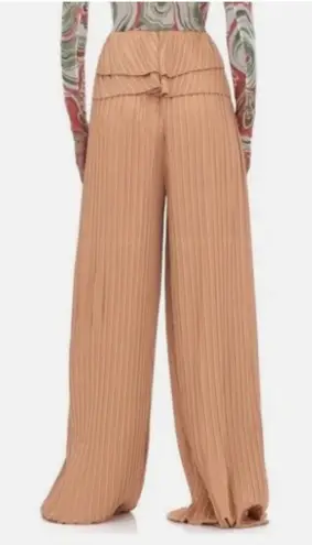Andrea Iyamah  Beige LINEA PLEATED
PANTS(Size Small) - Image 1