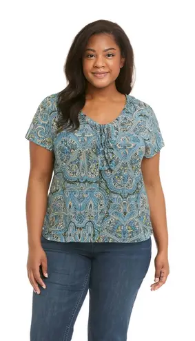 East 5th  Size  small paisley sheer blouse