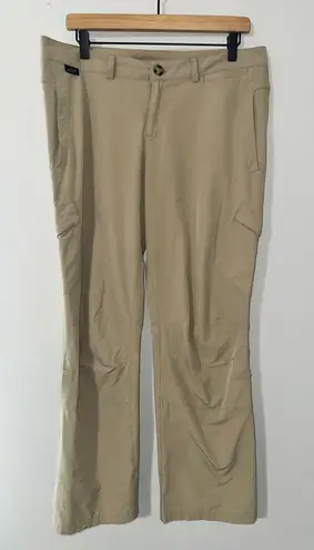Eastern Mountain Sports Womens Cargo Pants Size 12R Tan Hiking Outdoor