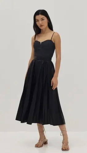 Love Bonito Black Textured Xibrey Padded Bustier Top 4 / S NWT