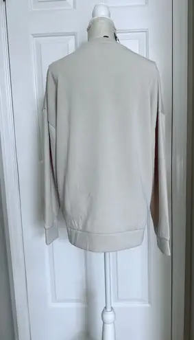 Lazypants. Women Cream Sueded Sweatshirt Activewear Sportswear Lounge Sweater