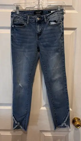 Judy Blue Los Angeles Womens Jeans Size 5/27 Frayed Tulip Hem Distressed Denim