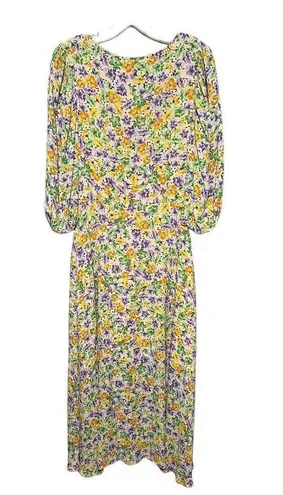 Nicholas Danielle Dress in Whistledown Floral Women’s Plunging V-Neck Midi Sz 6