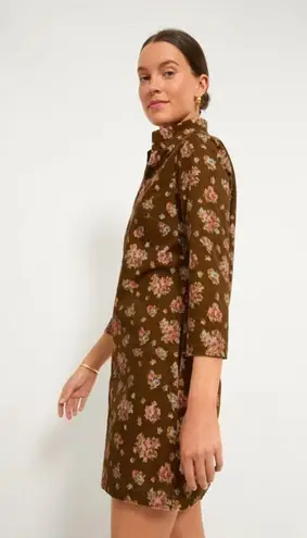 Tuckernuck Hazel Floral Corduroy Mini Dress S Brown Clifton Fall Floral NWT