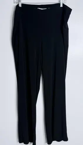 Sag Harbor Woman Stretch Pull On Black Pants Lined Size 1X