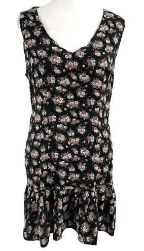 Vintage 90s Floral Mini Dress Cottage Punk Grunge Sha Sha Collection size Medium