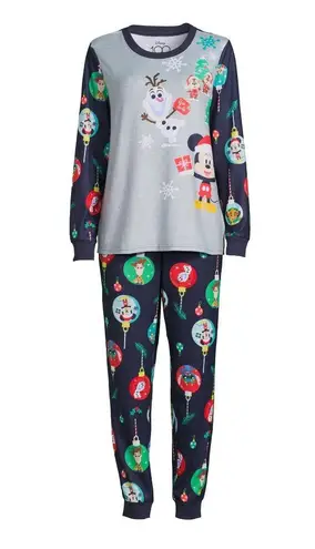 Disney Women’s Size Large 12-14  100 Character Pajama  Set