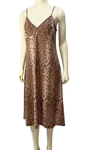 Zimmermann Snake Print Slip Dress Size 3/US 10 Luxe Boho Quiet Luxury Aesthetic