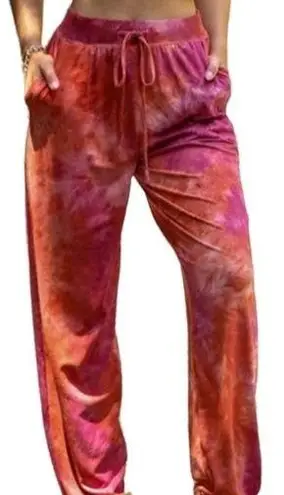 Rusty ‎ tie dye print tide elastic waist comfy joggers size 1X