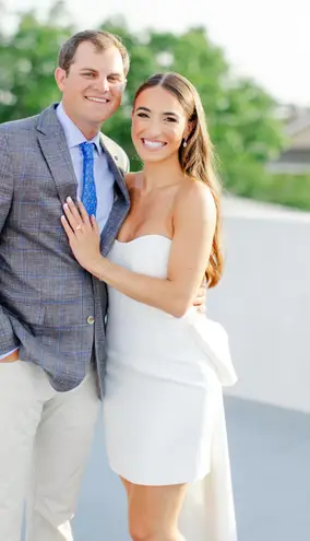 Meshki Meredith Strapless Bow Mini Dress