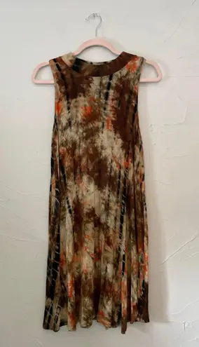 Ginger G Tie Dye Mock Neck Swing Dress - Image 1
