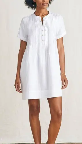 Faherty  Gemina Dress Large in white