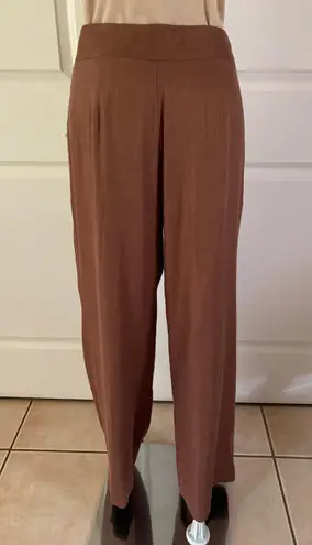 Elie Tahari Linen Blend Wide Leg Pants