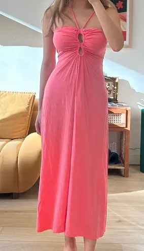 ALC Frank Pink A.L.C. Julieta ruched maxi dress
