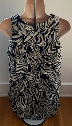 Ark & Co. Y2K Animal Print Silk Blend Sheath Mini Dress, size S