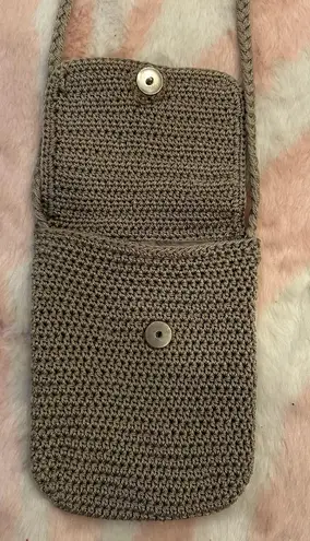 Crochet Knit Bag Brown