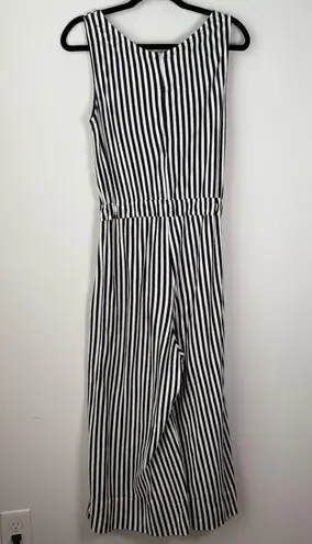 M.D.S Stripes 100% Cotton Amanda Jumper Navy Stripe Size 1/Small Blue