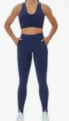 Up To You Athletics Leggings and Sports Bra Set Blue
