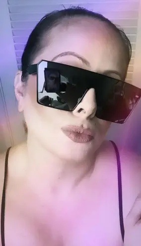 Silver metallic rectangular shield shades