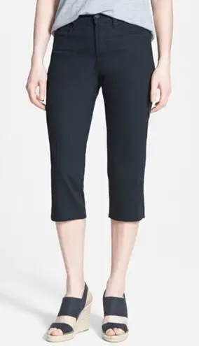 NYDJ Bella Colored Straight Leg Stretch Crop Jean Womens Size 6 BLACK M7…