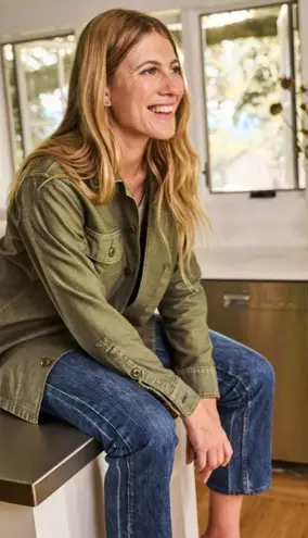 Faherty ππ Savannah Cotton Overshirt Jacket~ Fatigue Green XS NWT