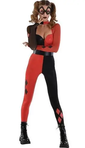 Adult Harley Quinn Costume women’s large new Red