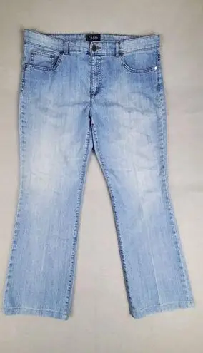 CHAPS  Jeans Womens 10 Blue Madden‎ Straight Stretch Light Wash