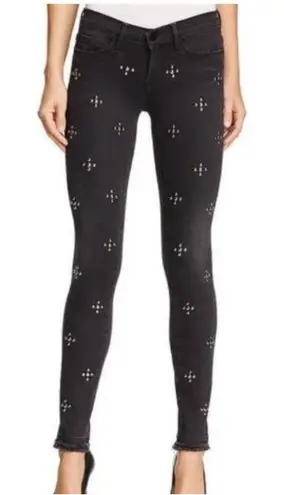 Frame Le Skinny de Jeanne Black Denim Women's Size 26