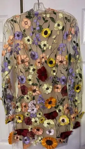 Flowered mini multicolor dress size M Size M