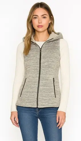 Kuhl Alaska Womens Hooded Zip Up Vest Cozy Soft Heathered Grey Size S