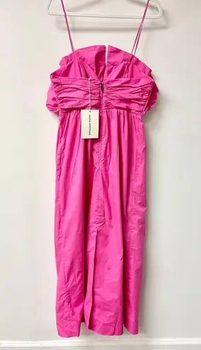 Mara Hoffman NWT Raquel Sleeveless Empired Waist Maxi Dress Hot Pink Women's 6
