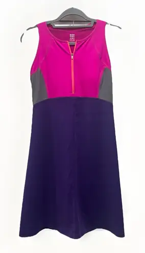 Title Nine Dress Small Diamalete Colorblock Athlesiure Activewear Built In Bra